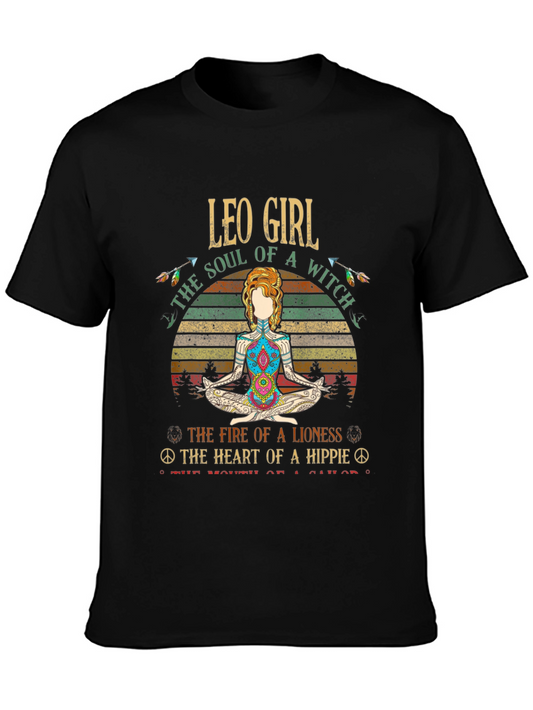 Leo Girl Soul Witch Hippie Graphic T-Shirt