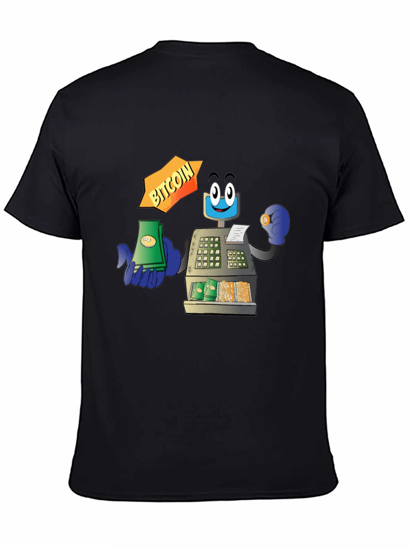 Bitcoin Cash Register Black T-Shirt