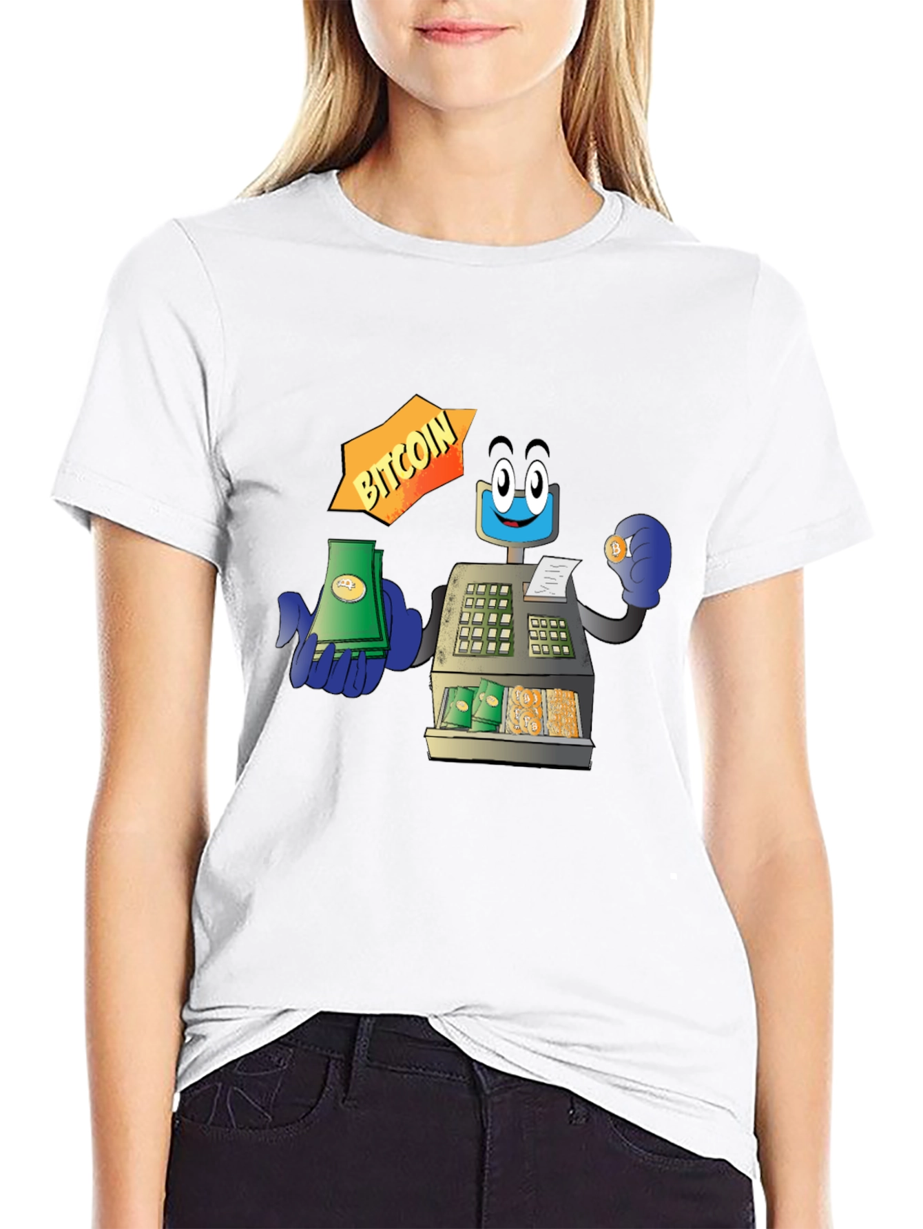 Bitcoin Cash Register Black T-Shirt