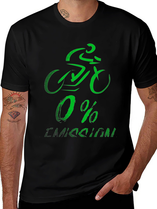 Eco-Friendly 0% Emission Cyclist T-Shirt