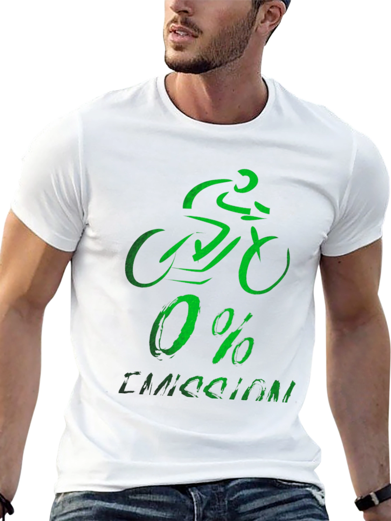 Eco-Friendly 0% Emission Cyclist T-Shirt