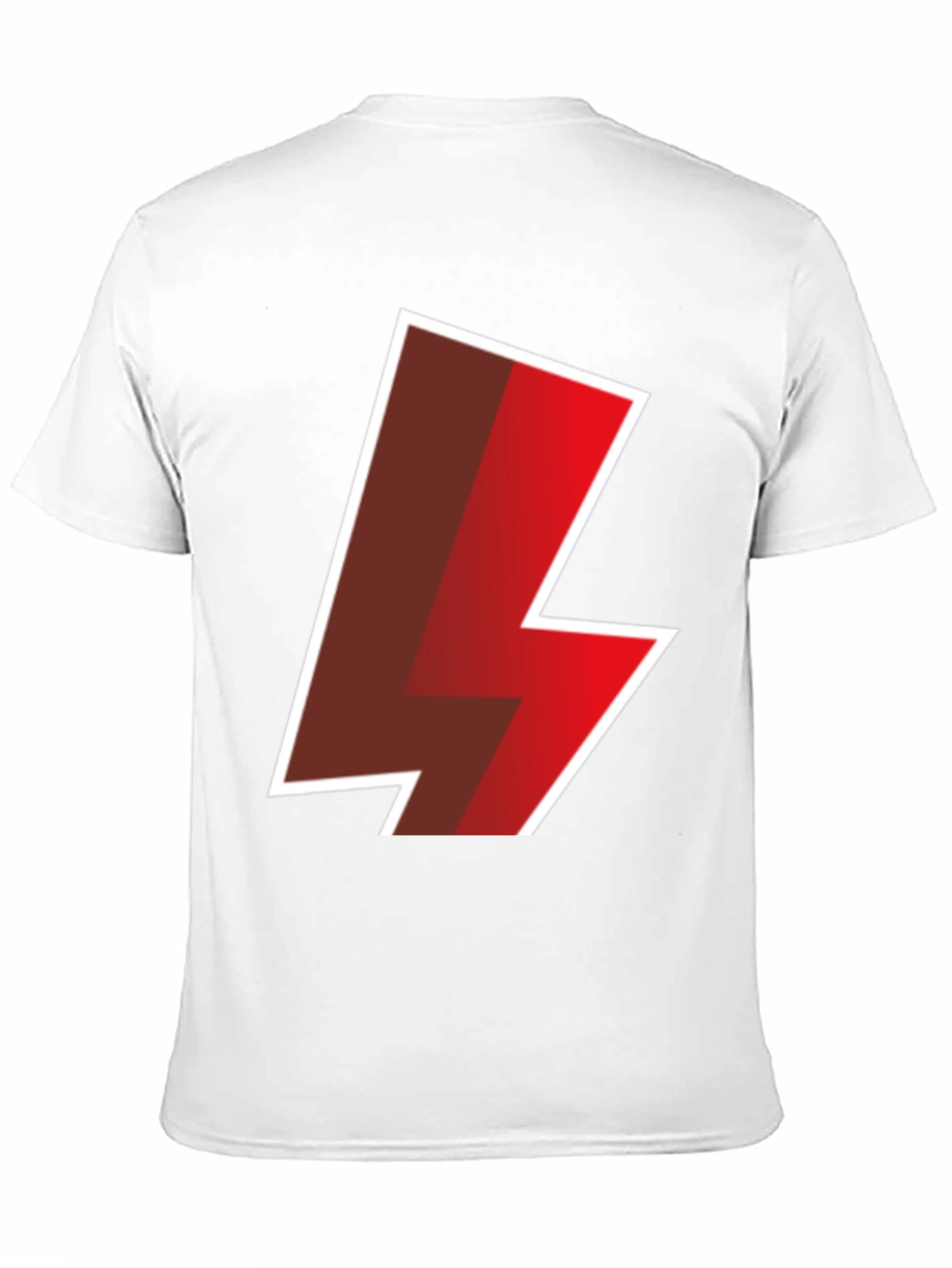 Bold Lightning Bolt Graphic Tee - Black