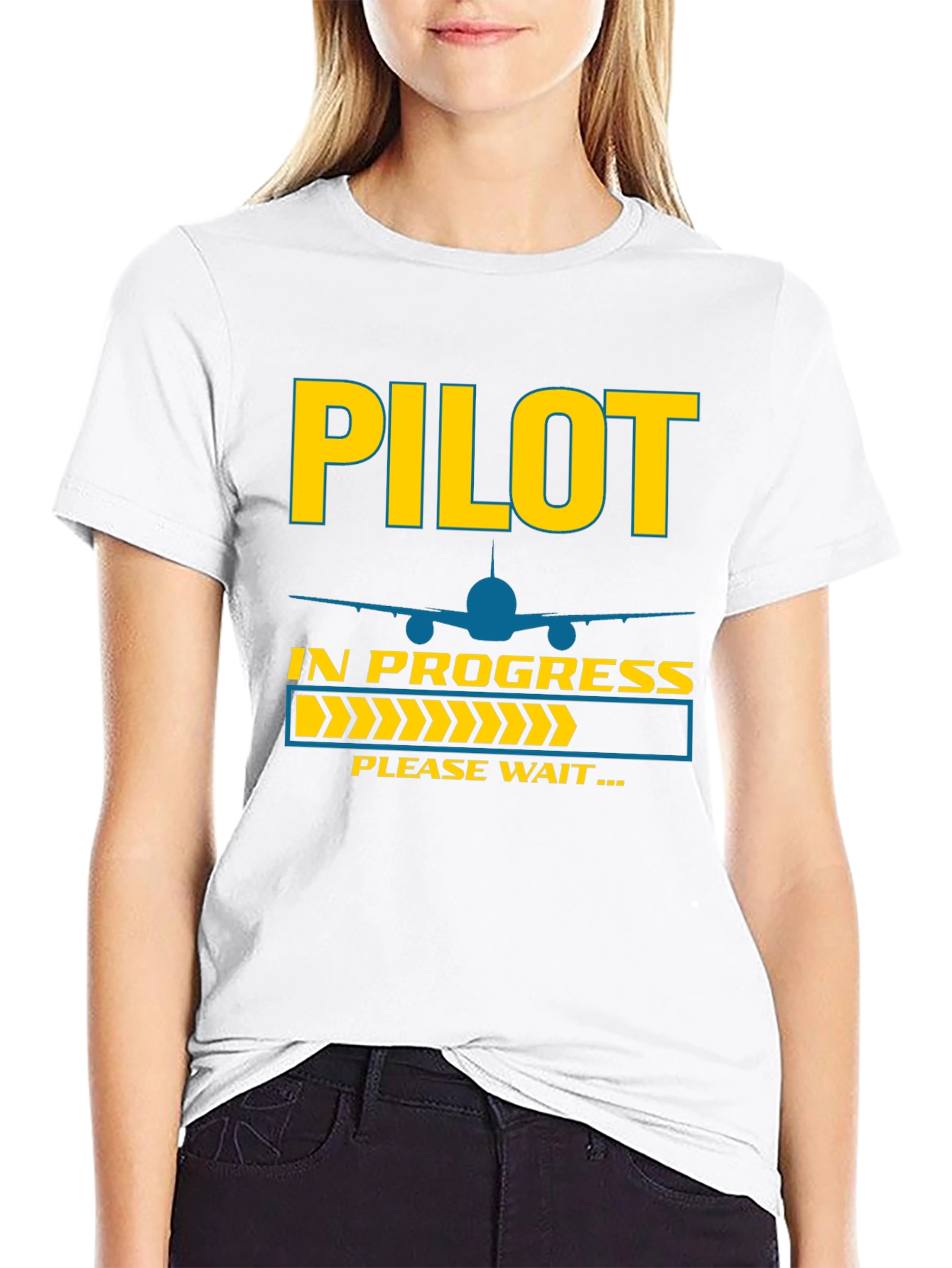 Pilot In Progress T-Shirt Funny Aviation Tee