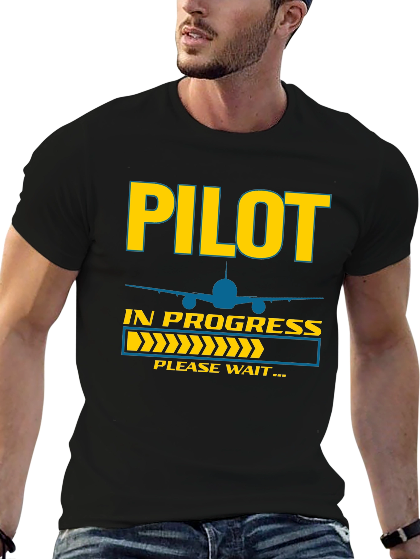 Pilot In Progress T-Shirt Funny Aviation Tee