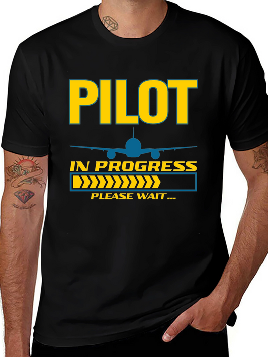 Pilot In Progress T-Shirt Funny Aviation Tee