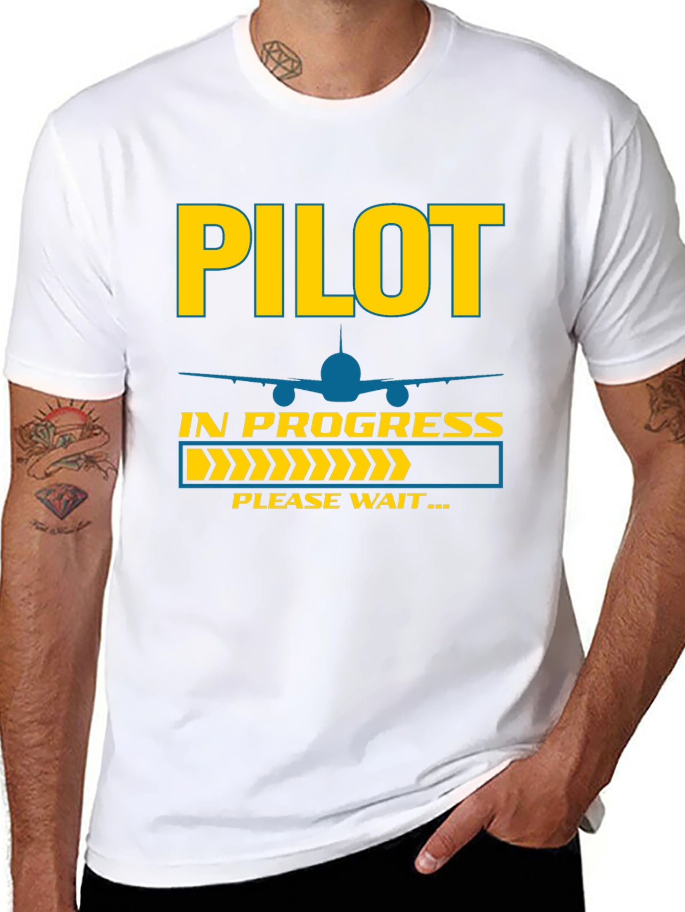 Pilot In Progress T-Shirt Funny Aviation Tee