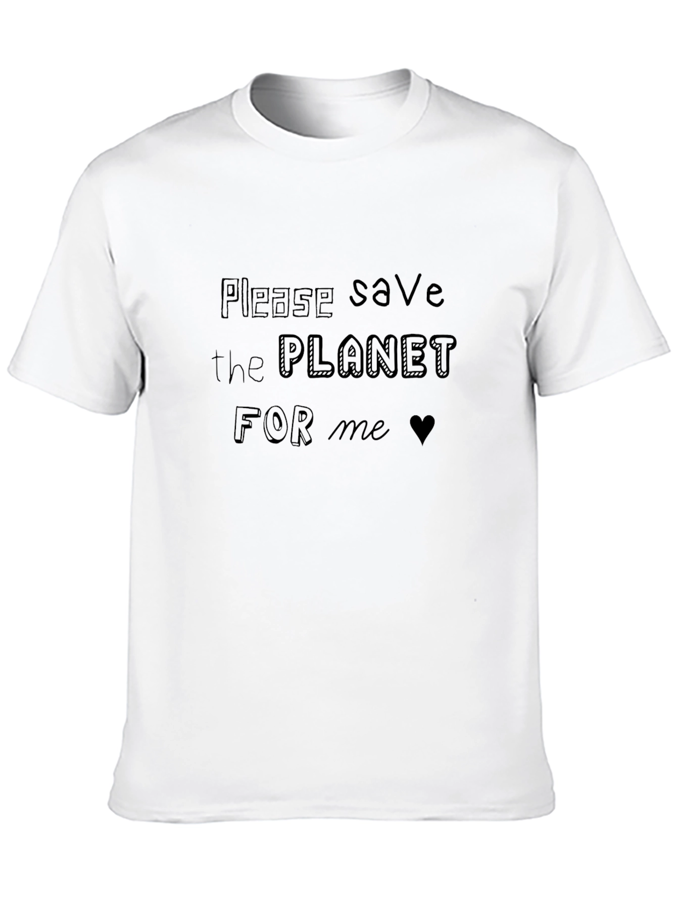 Save the Planet Graphic Tee - Black
