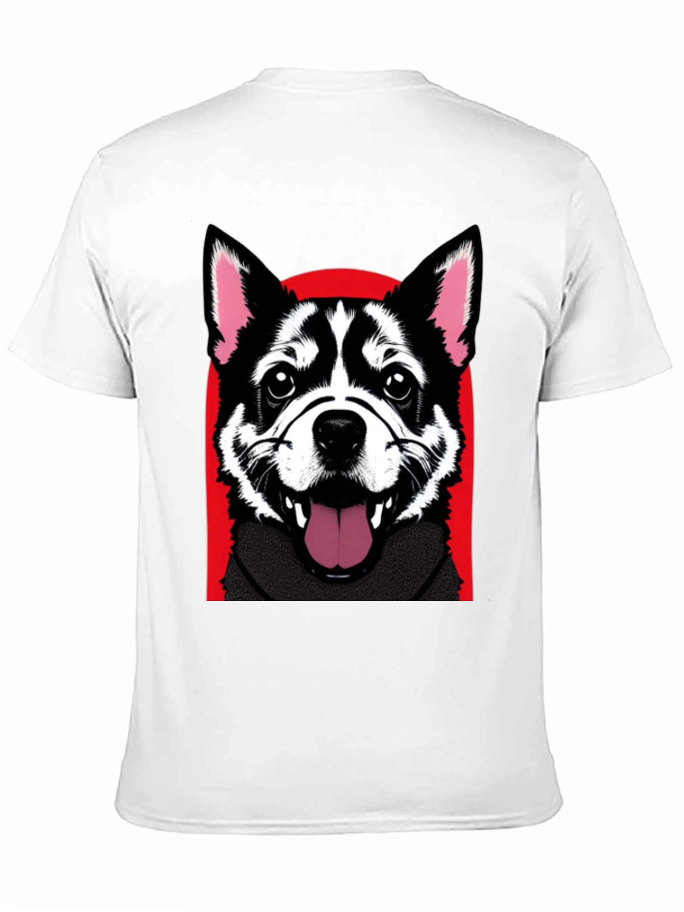 Cool Dog Graphic Tee - Black Cotton Shirt