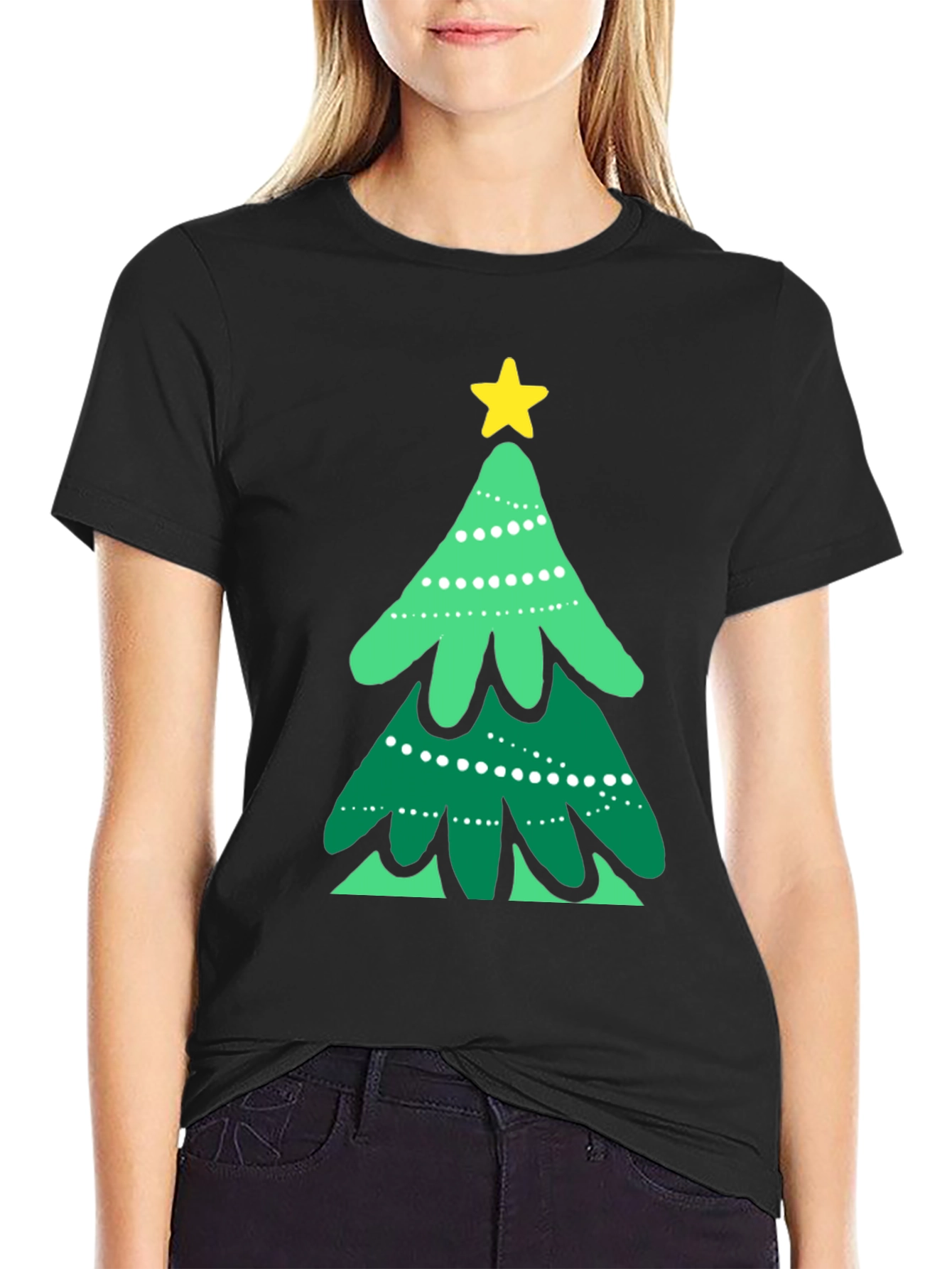 Festive Christmas Tree Graphic Tee