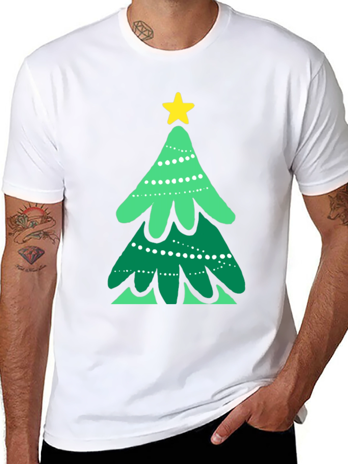 Festive Christmas Tree Graphic Tee