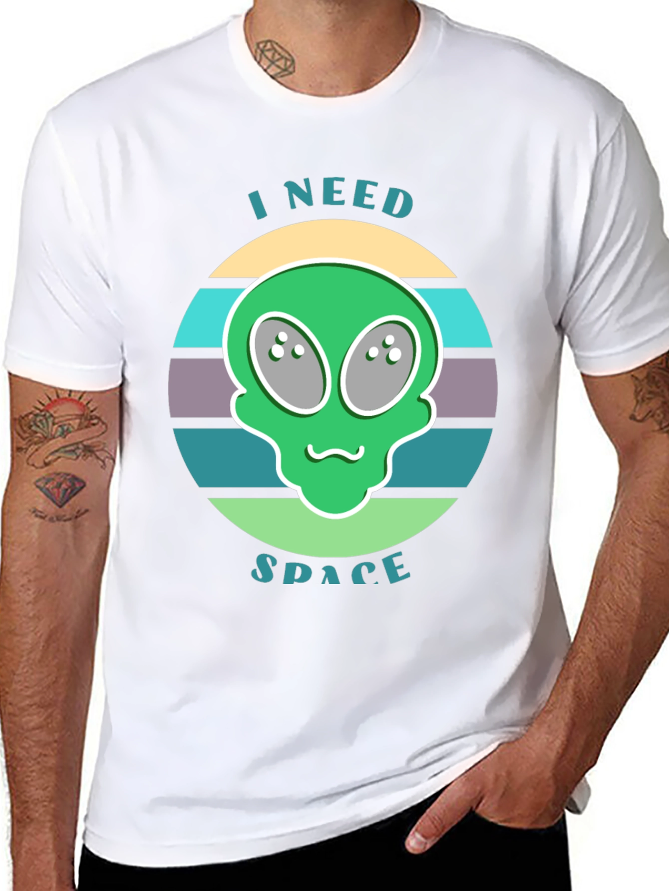 I Need Space Alien Graphic T-Shirt