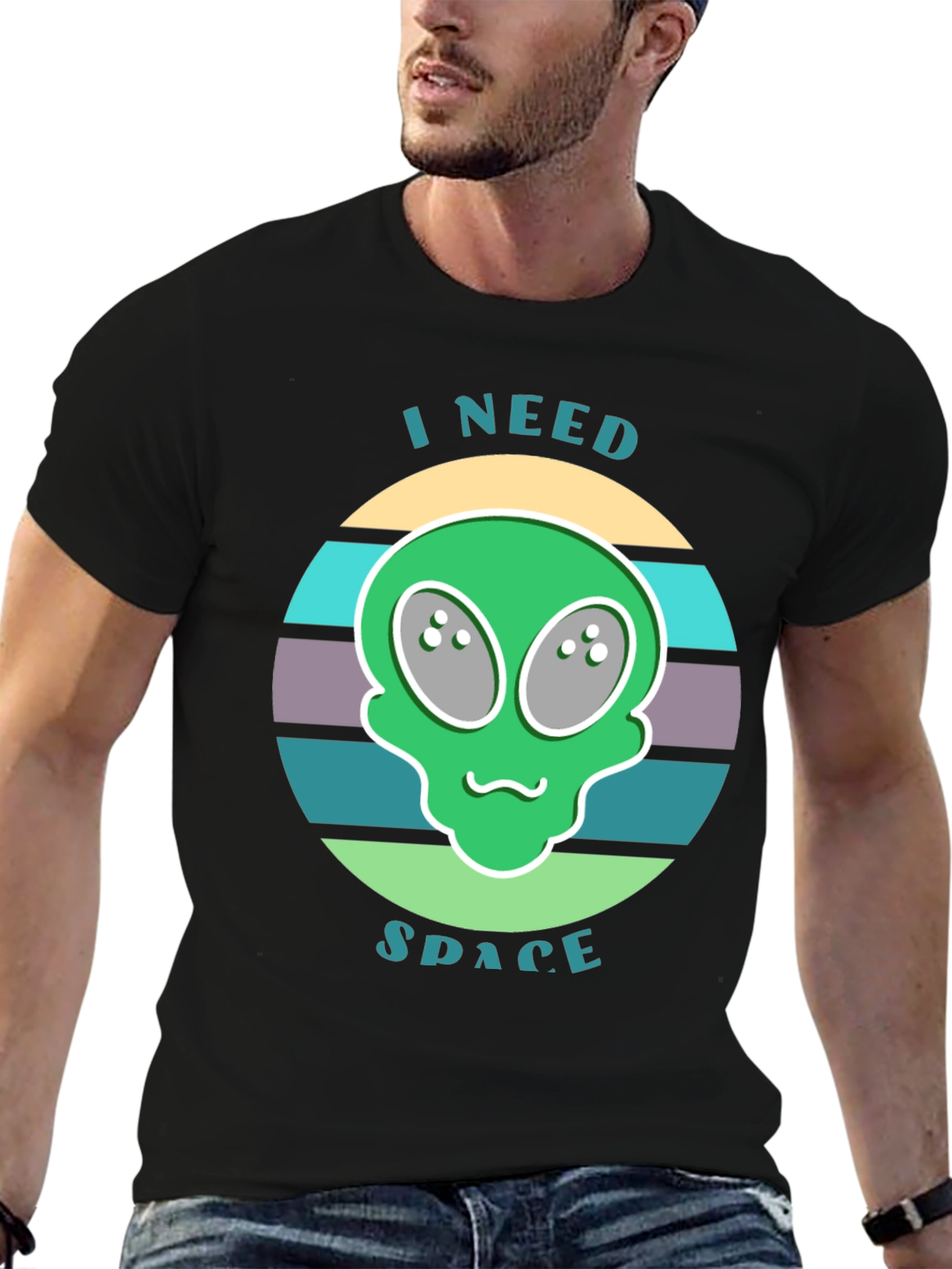 I Need Space Alien Graphic T-Shirt