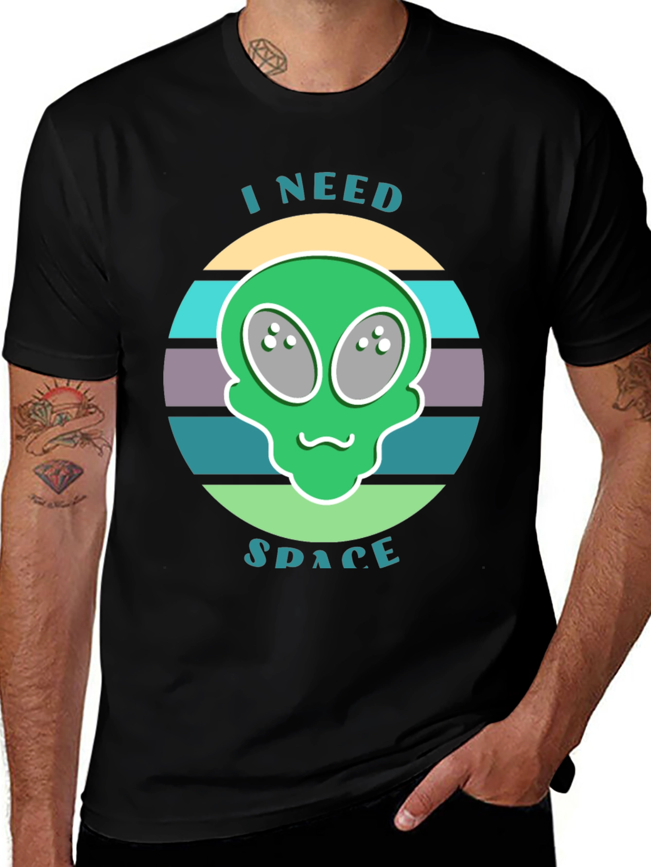 I Need Space Alien Graphic T-Shirt