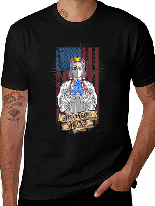 American Heroes T-Shirt - Patriotic Healthcare Design