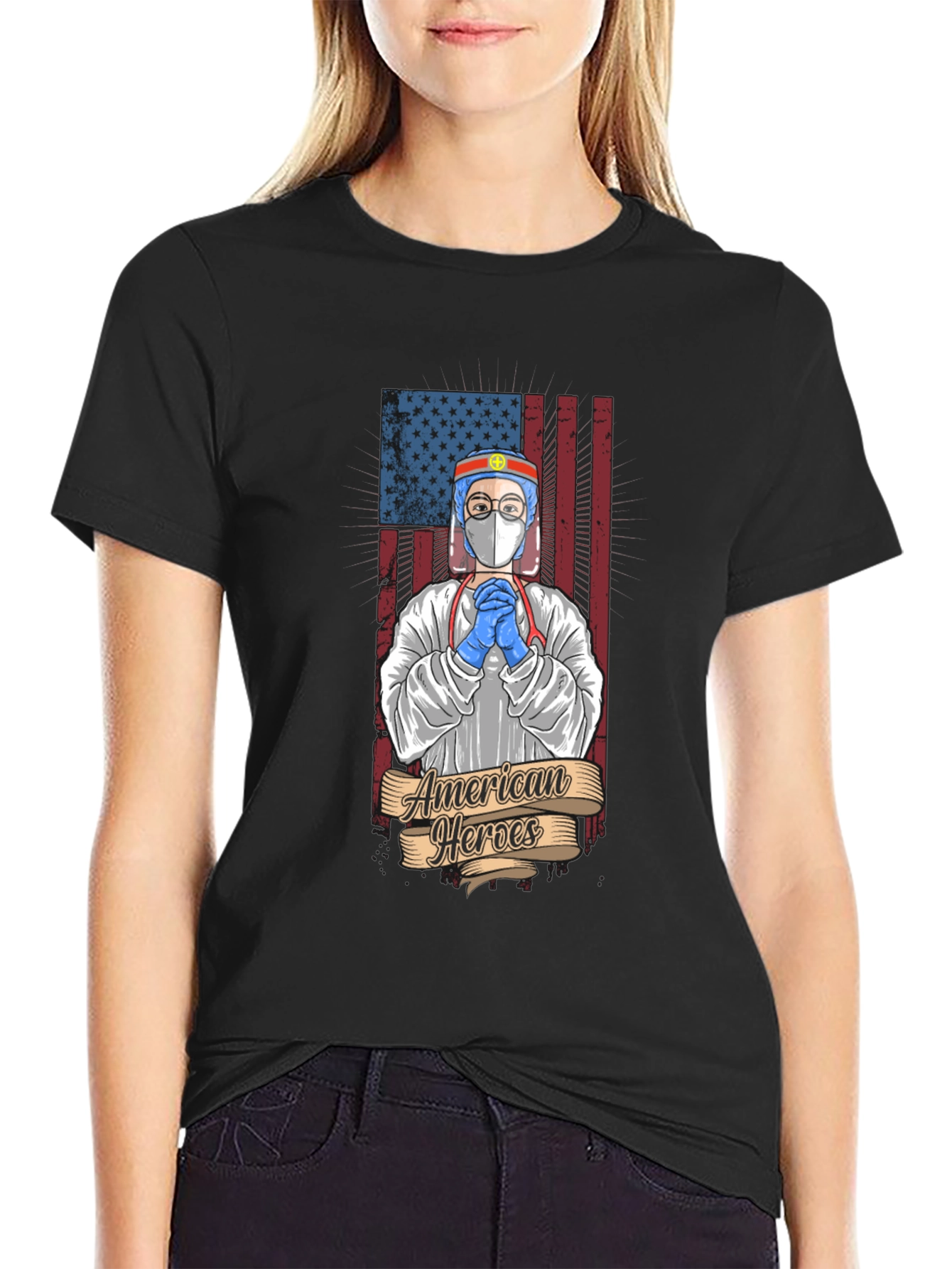 American Heroes T-Shirt - Patriotic Healthcare Design