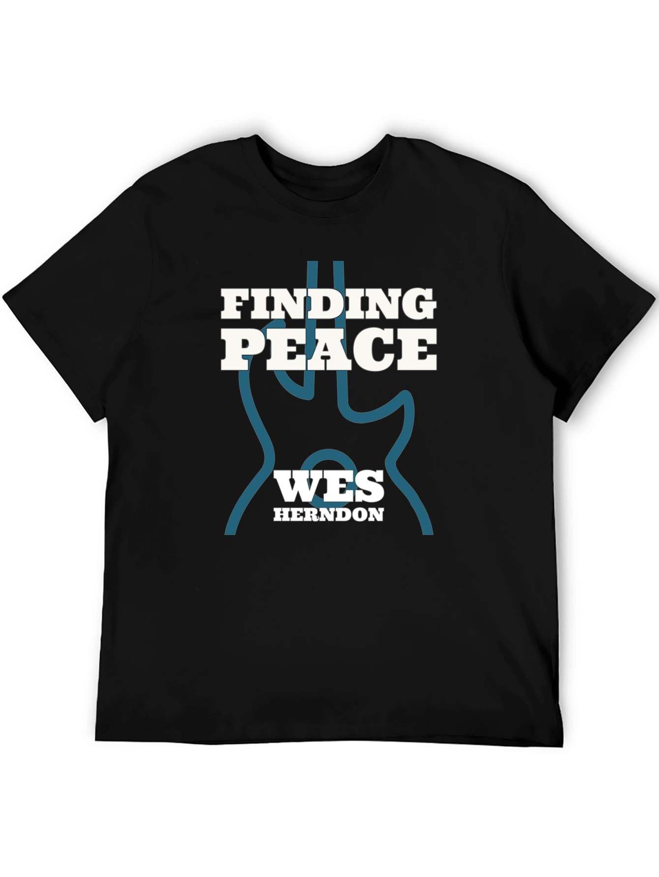 Finding Peace Wes Herndon Black Tee