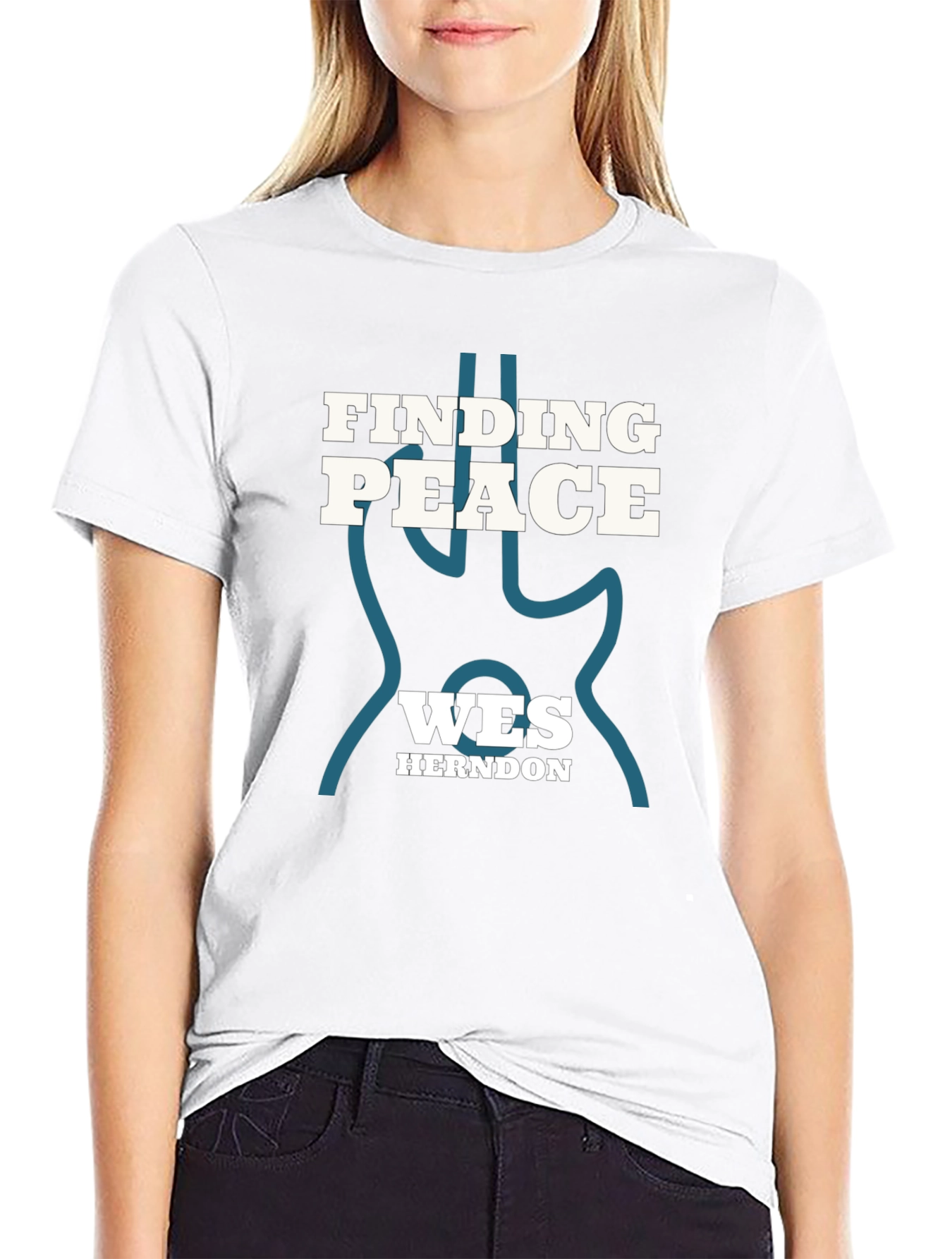 Finding Peace Wes Herndon Black Tee