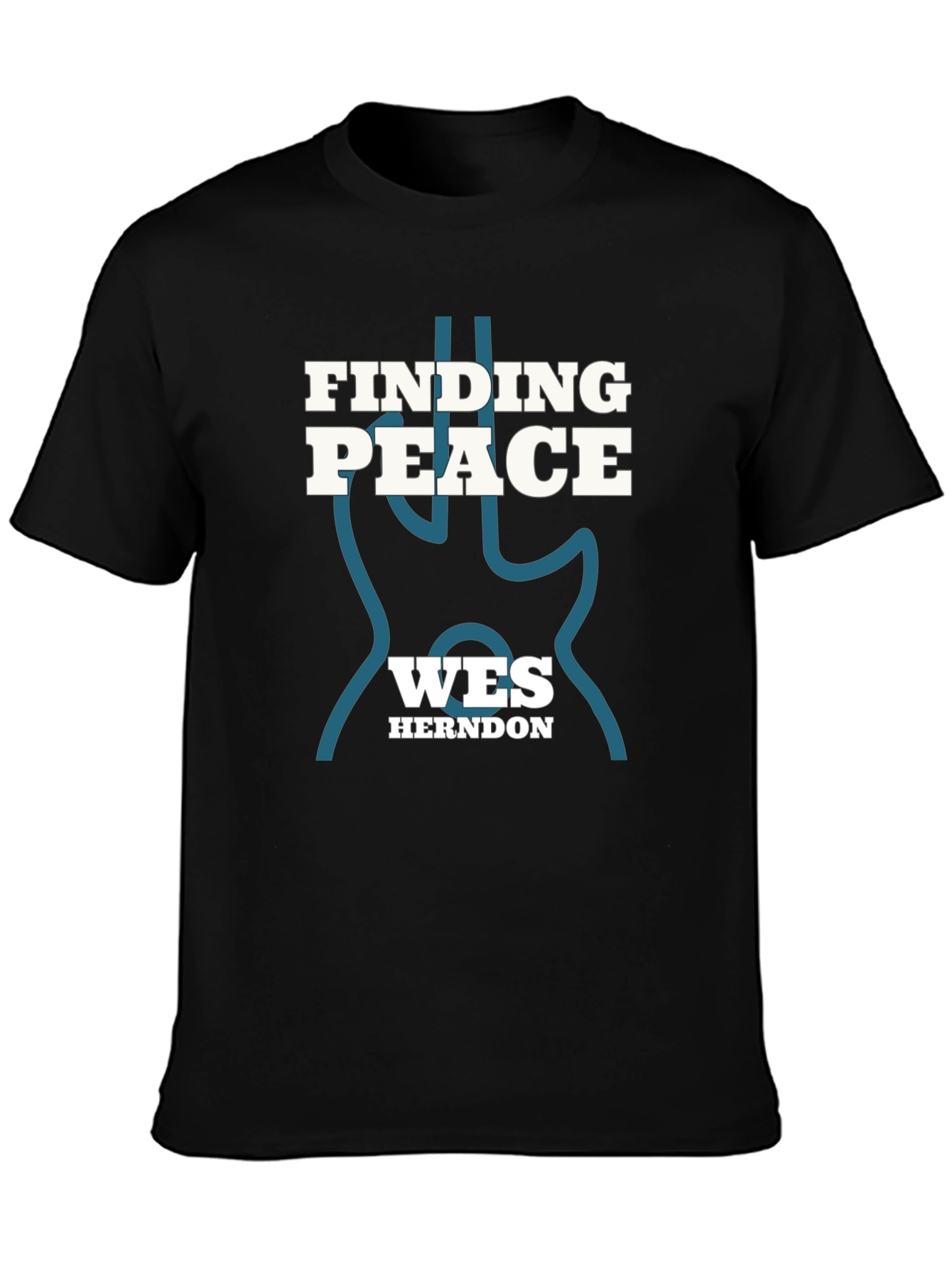 Finding Peace Wes Herndon Black Tee
