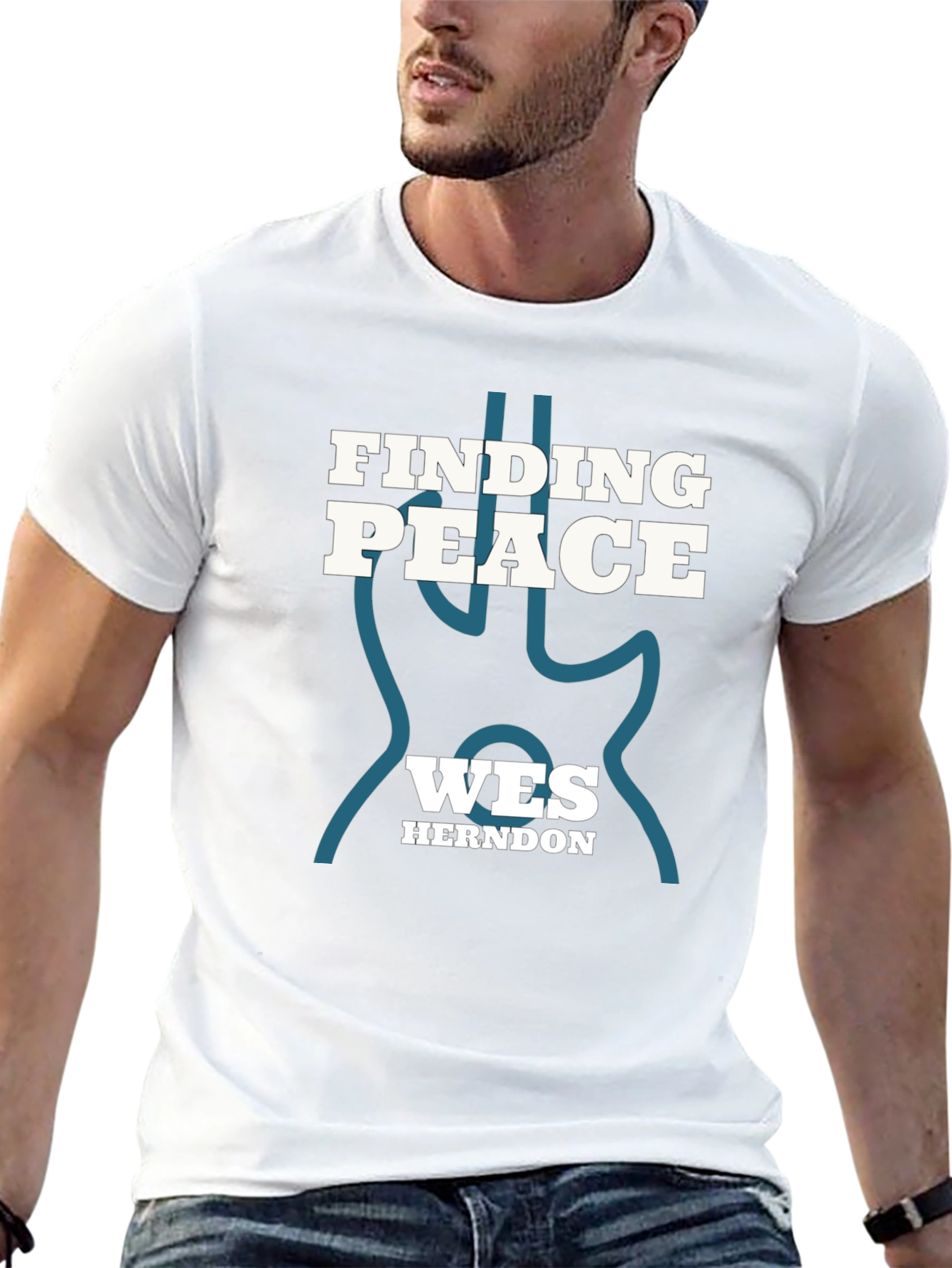 Finding Peace Wes Herndon Black Tee