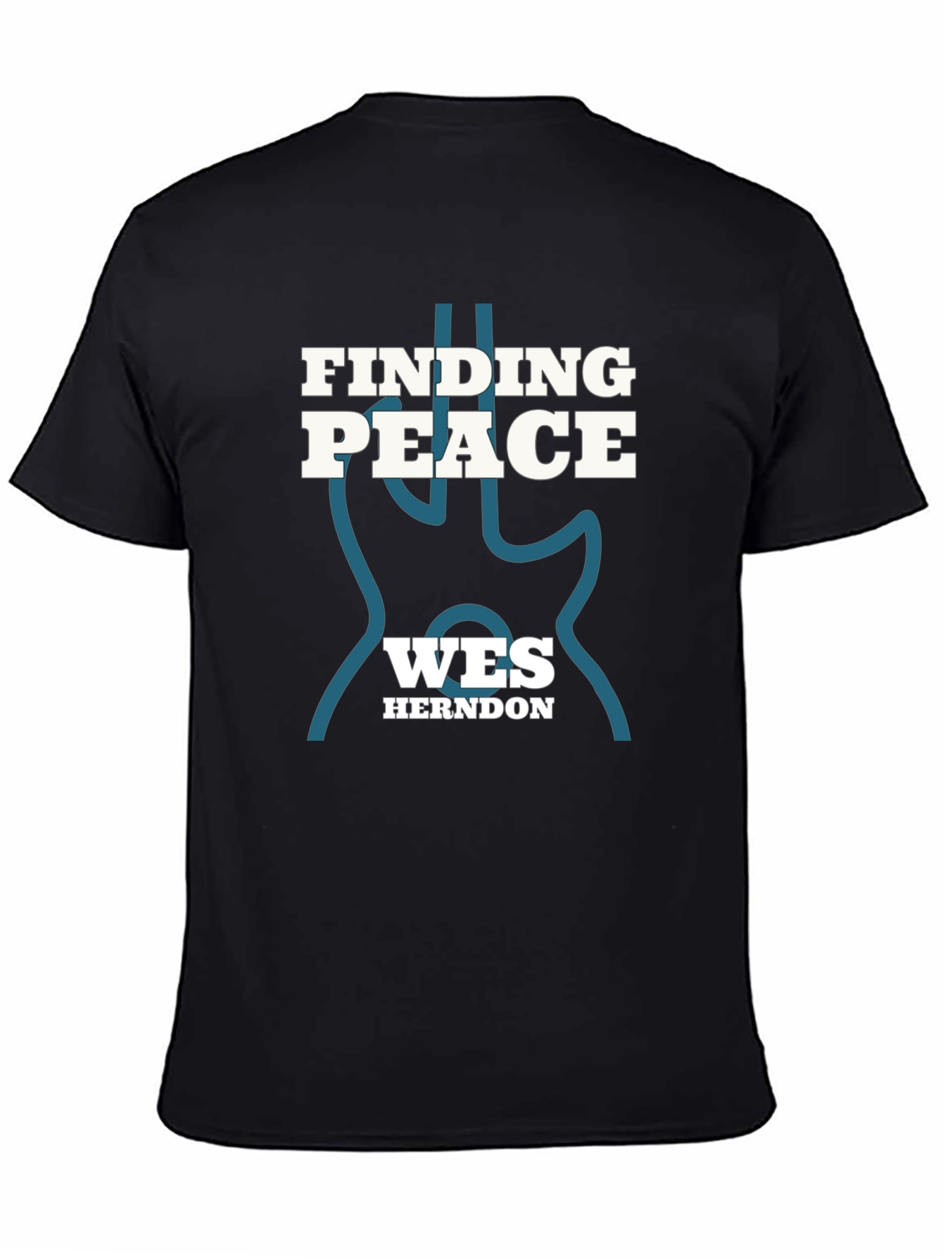 Finding Peace Wes Herndon Black Tee