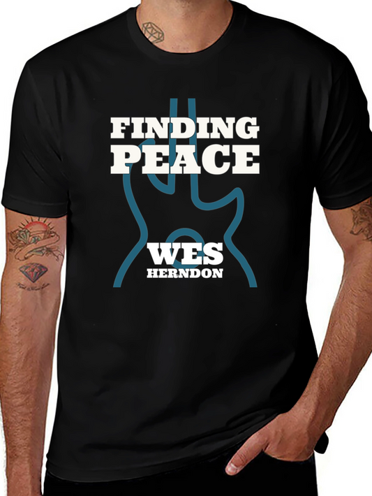 Finding Peace Wes Herndon Black Tee