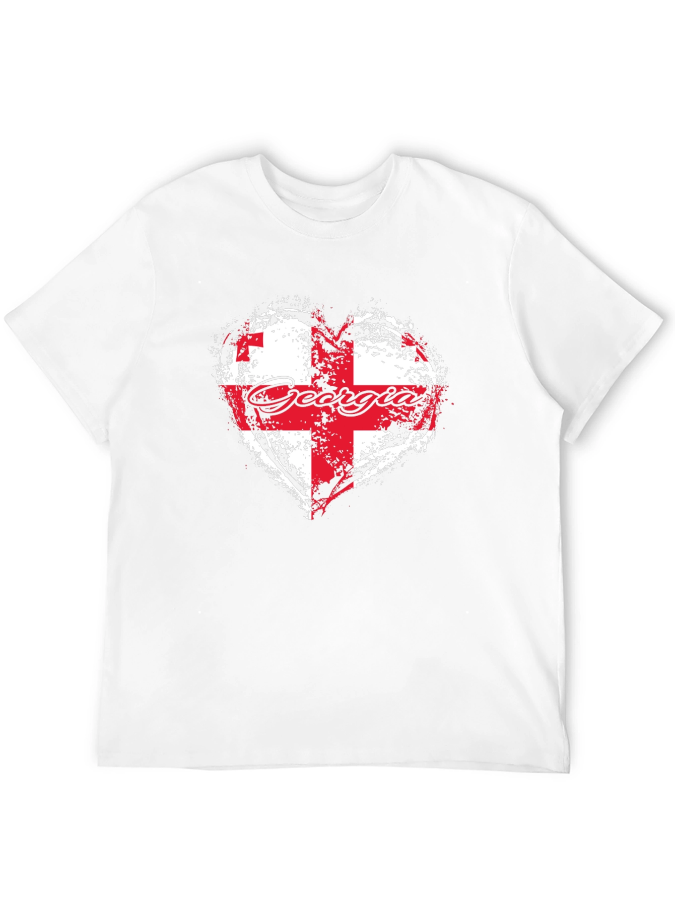 Georgia Flag Heart T-Shirt
