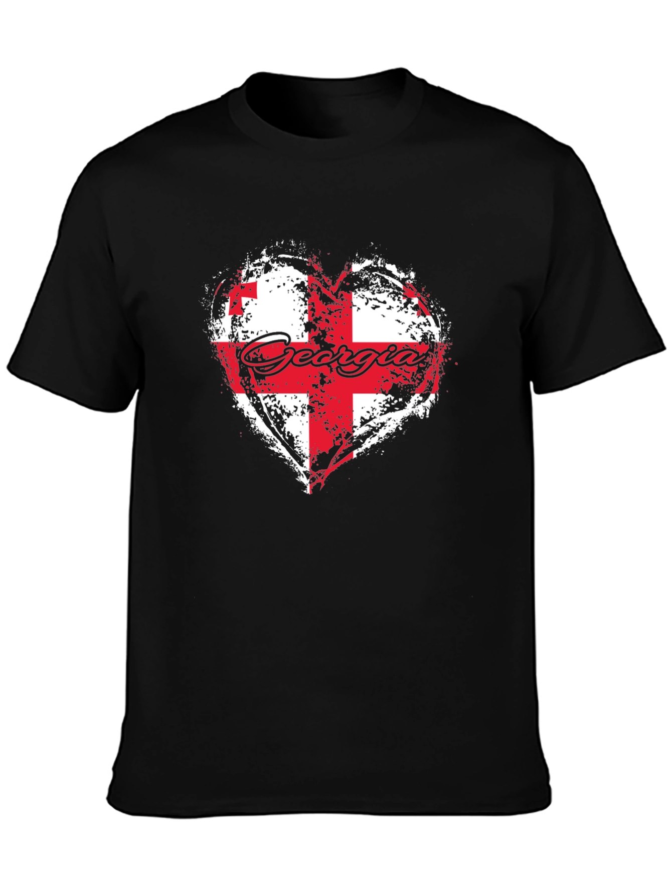 Georgia Flag Heart T-Shirt