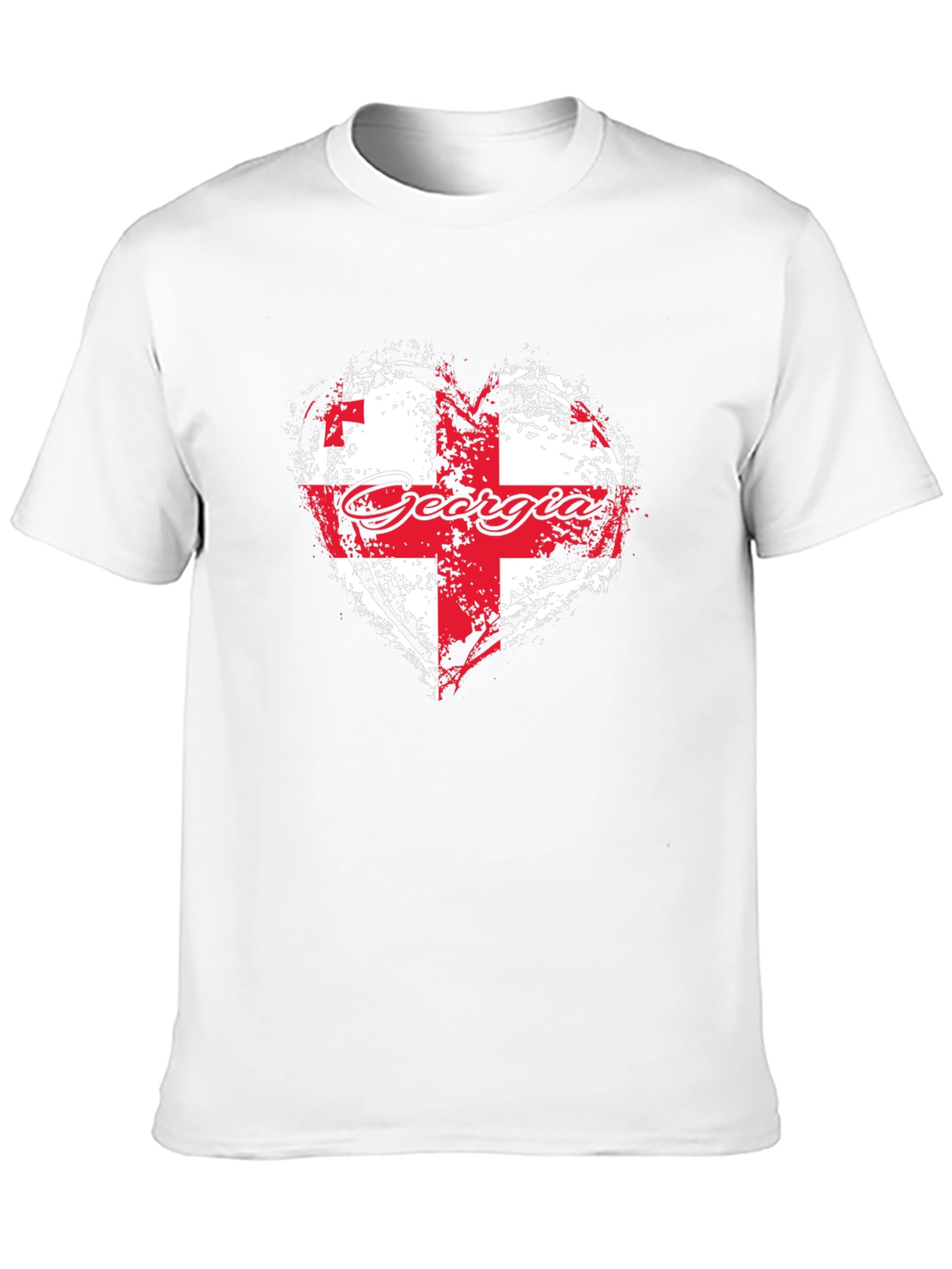 Georgia Flag Heart T-Shirt