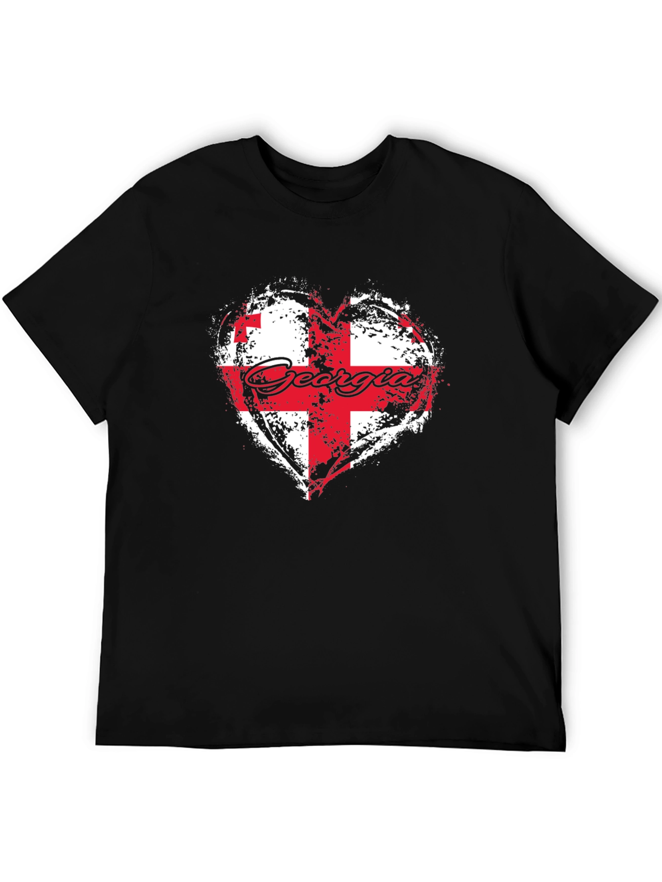 Georgia Flag Heart T-Shirt