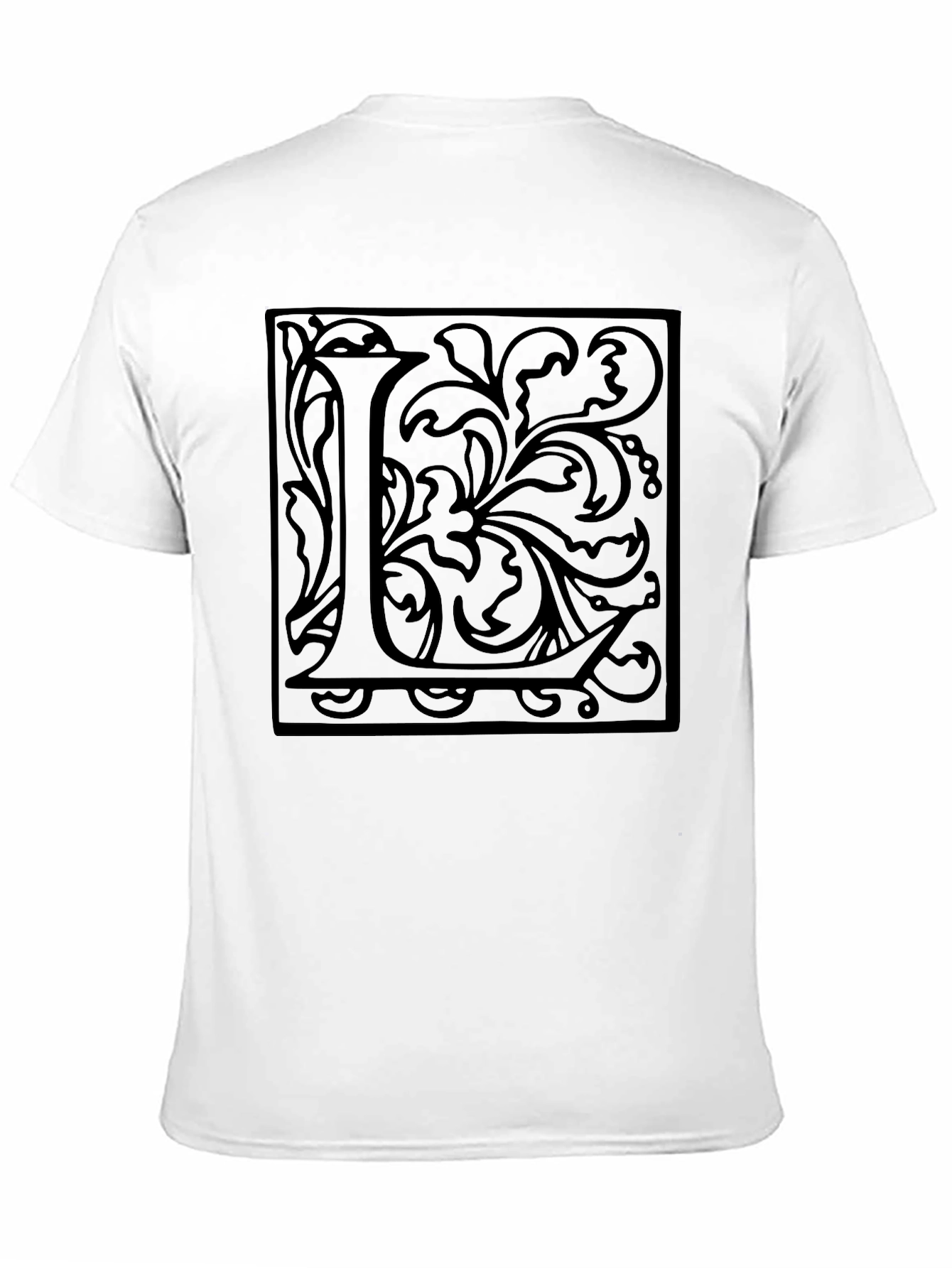 Monogram L Black Graphic Tee