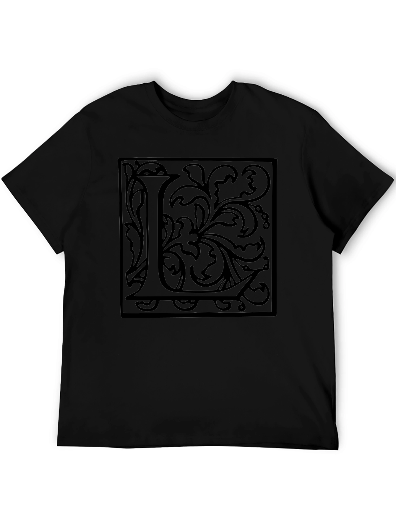 Monogram L Black Graphic Tee