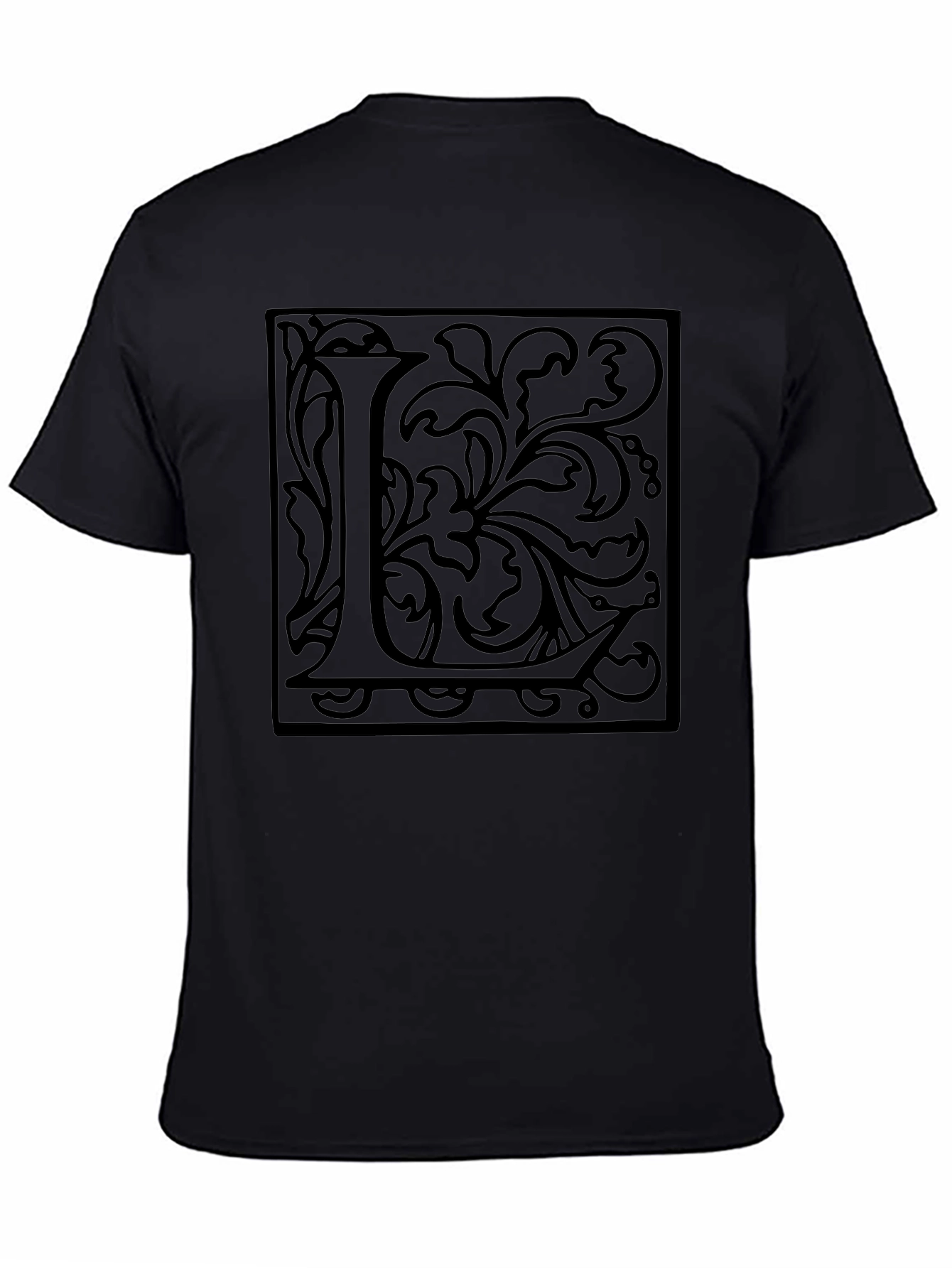 Monogram L Black Graphic Tee