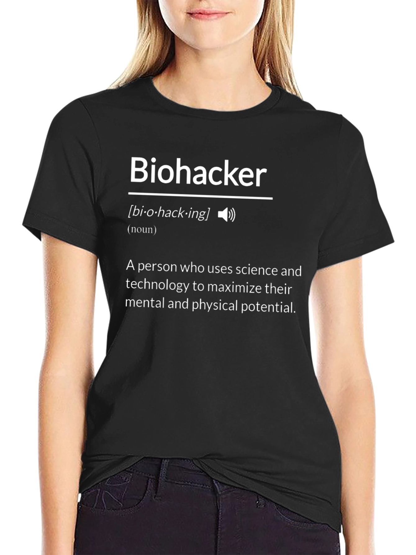 Biohacker Definition T-Shirt - Science & Tech Enthusiast Tee