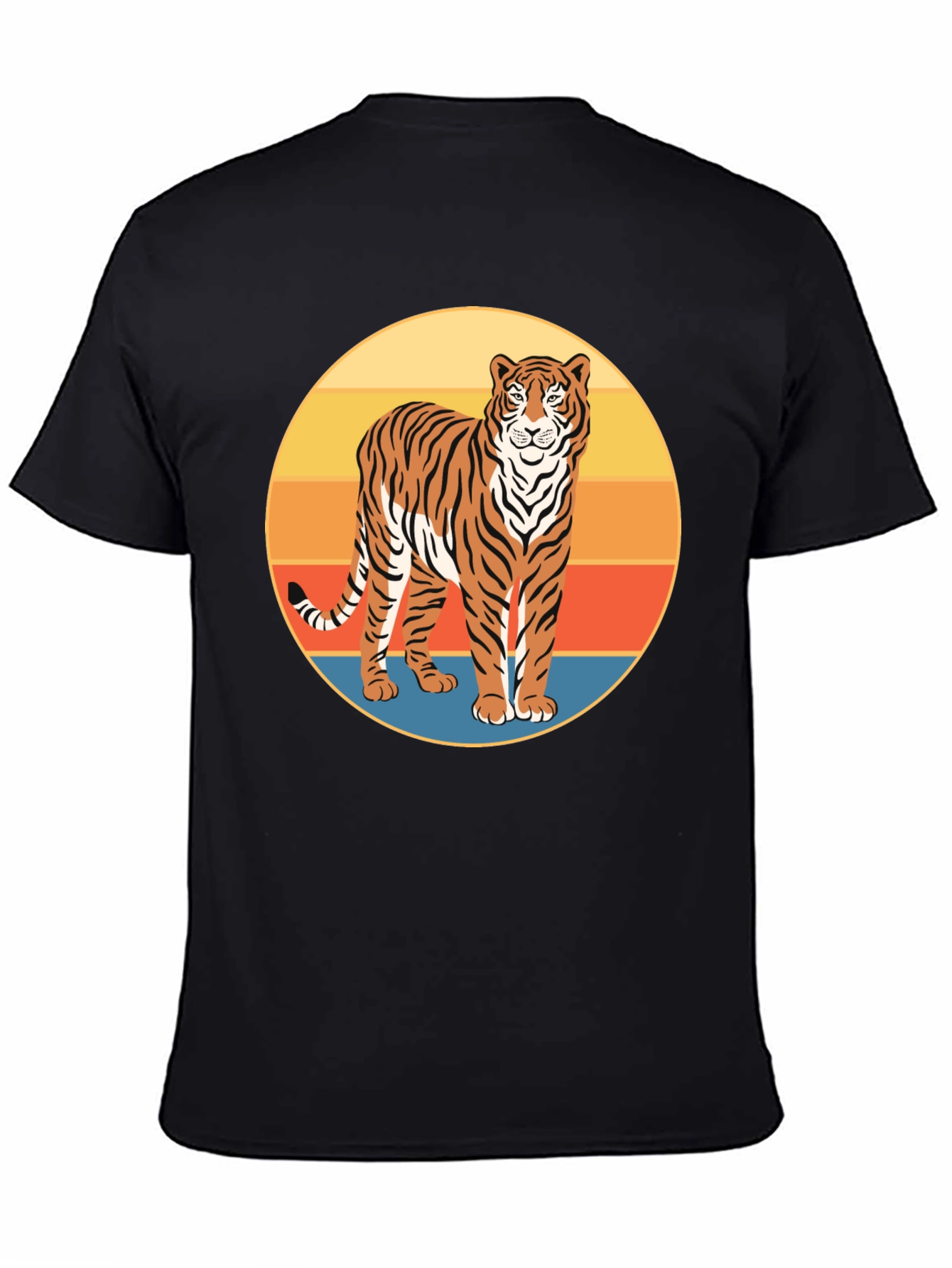 Retro Tiger Graphic Tee - Cool Animal Print Shirt