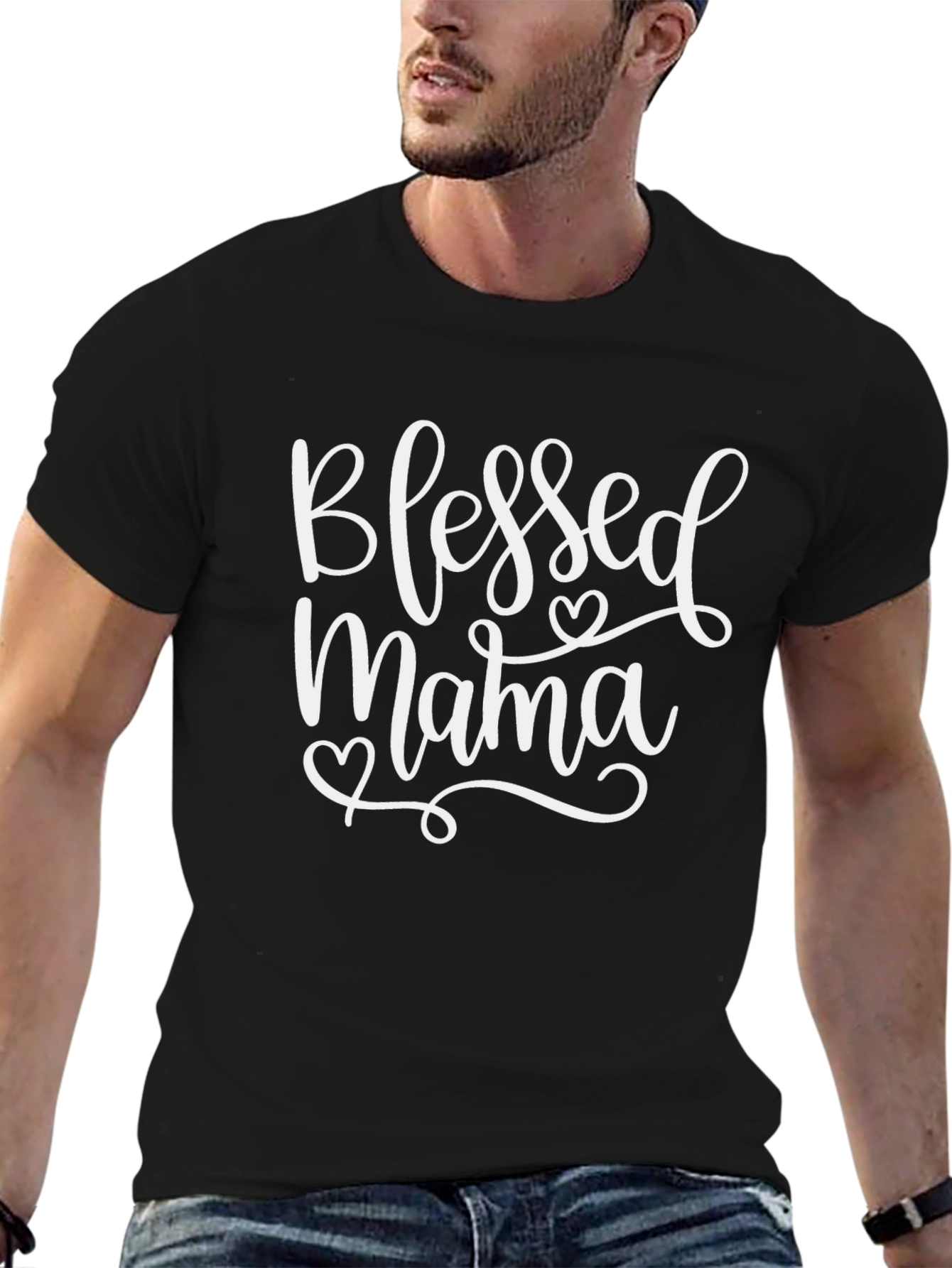 Blessed Mama Graphic Tee - Cute Mom Shirt