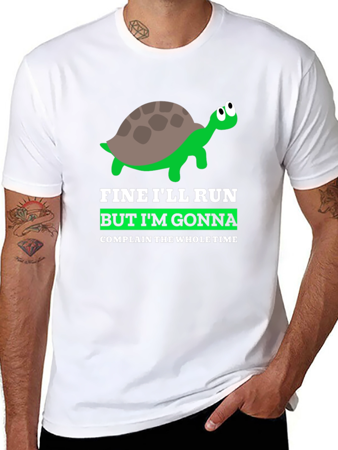 Funny Turtle Running T-Shirt