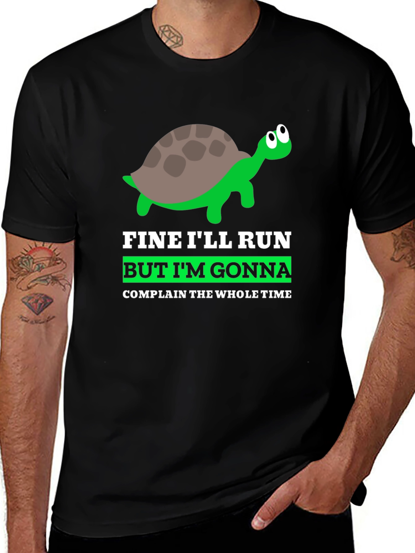 Funny Turtle Running T-Shirt