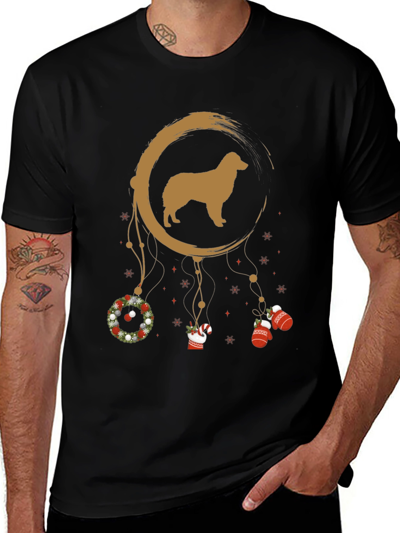 Dog Dream Catcher Christmas T-Shirt