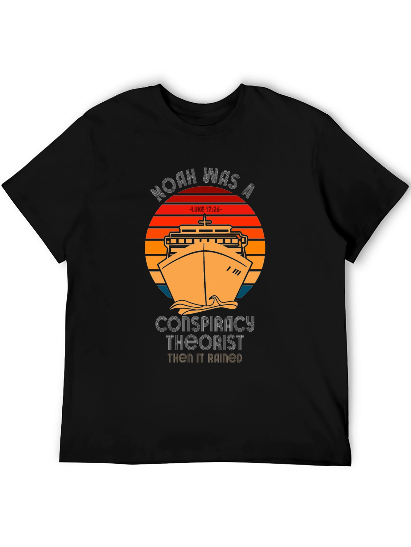 Noah Conspiracy Theorist T-Shirt - Mens Black Tee