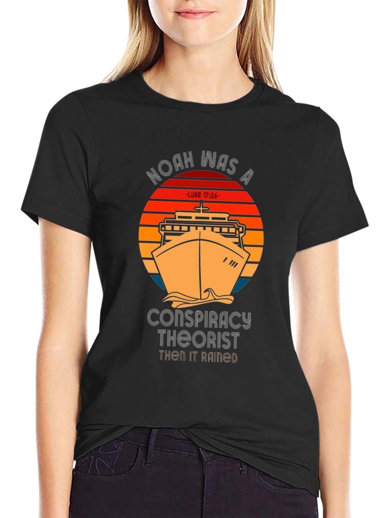 Noah Conspiracy Theorist T-Shirt - Mens Black Tee