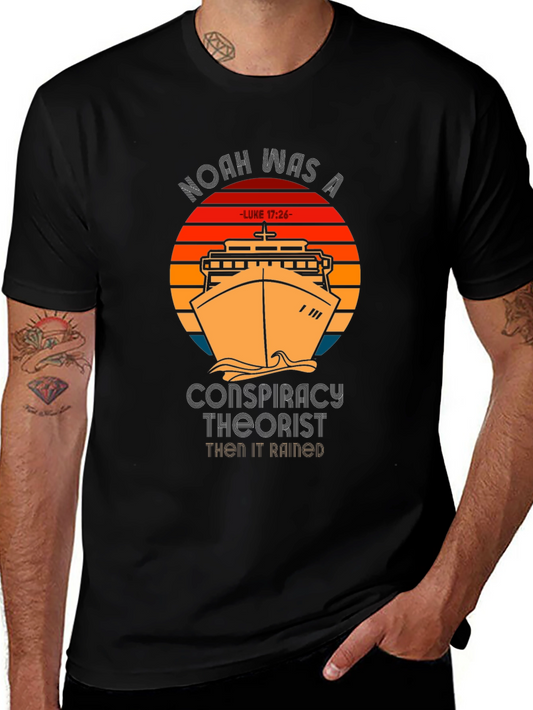 Noah Conspiracy Theorist T-Shirt - Mens Black Tee