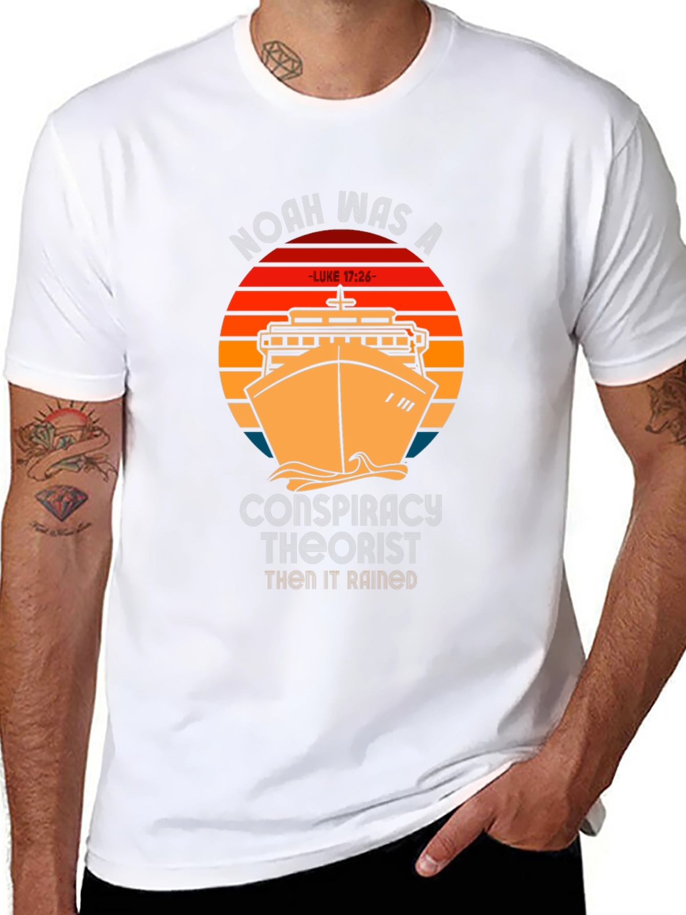 Noah Conspiracy Theorist T-Shirt - Mens Black Tee