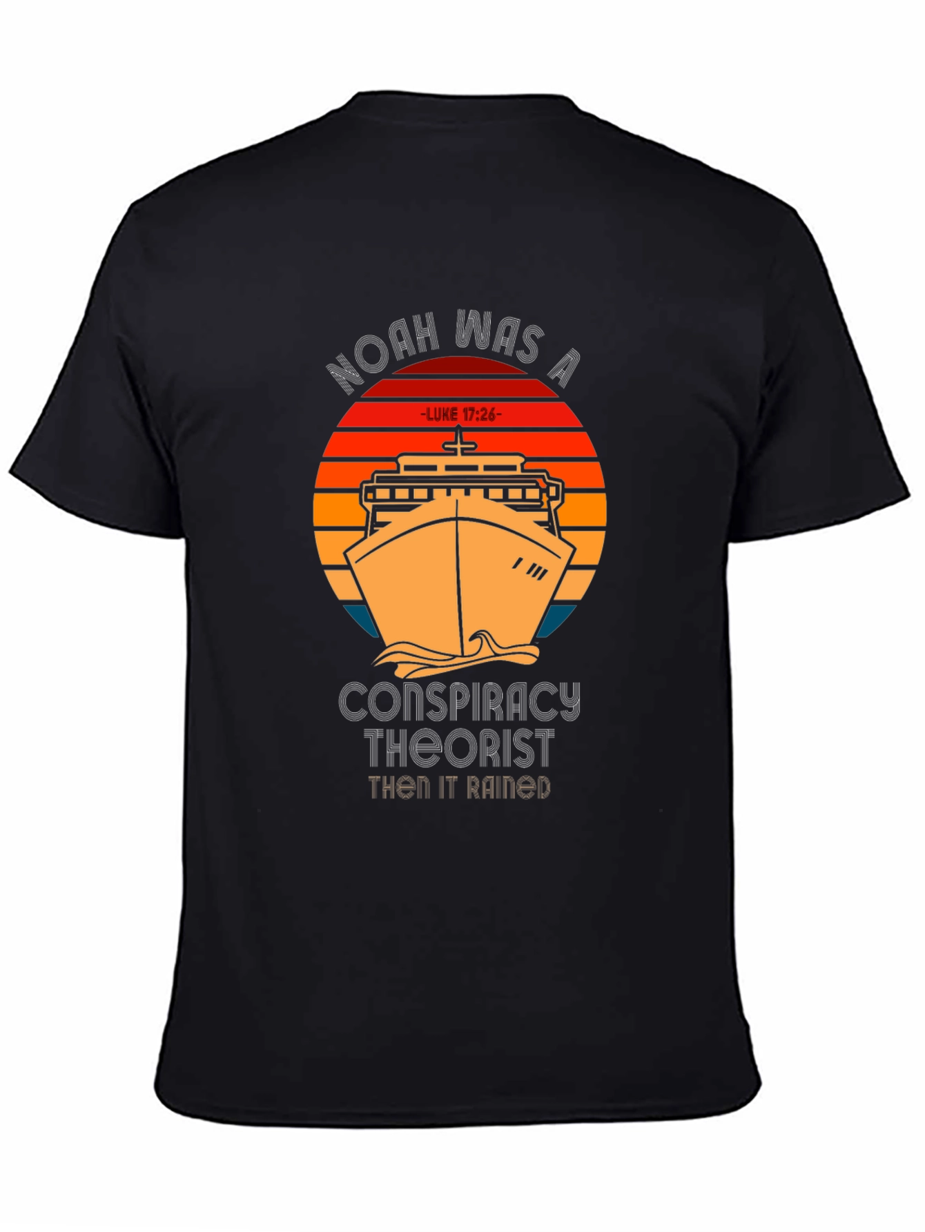 Noah Conspiracy Theorist T-Shirt - Mens Black Tee
