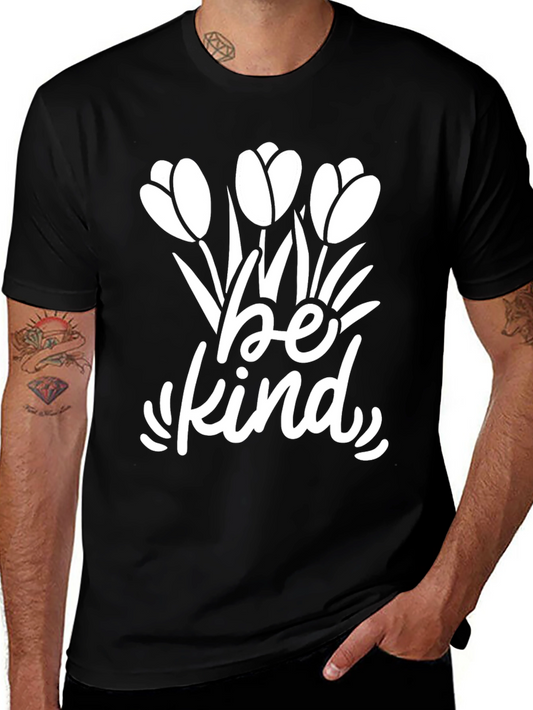 Be Kind Floral Graphic Tee - Stylish Comfort