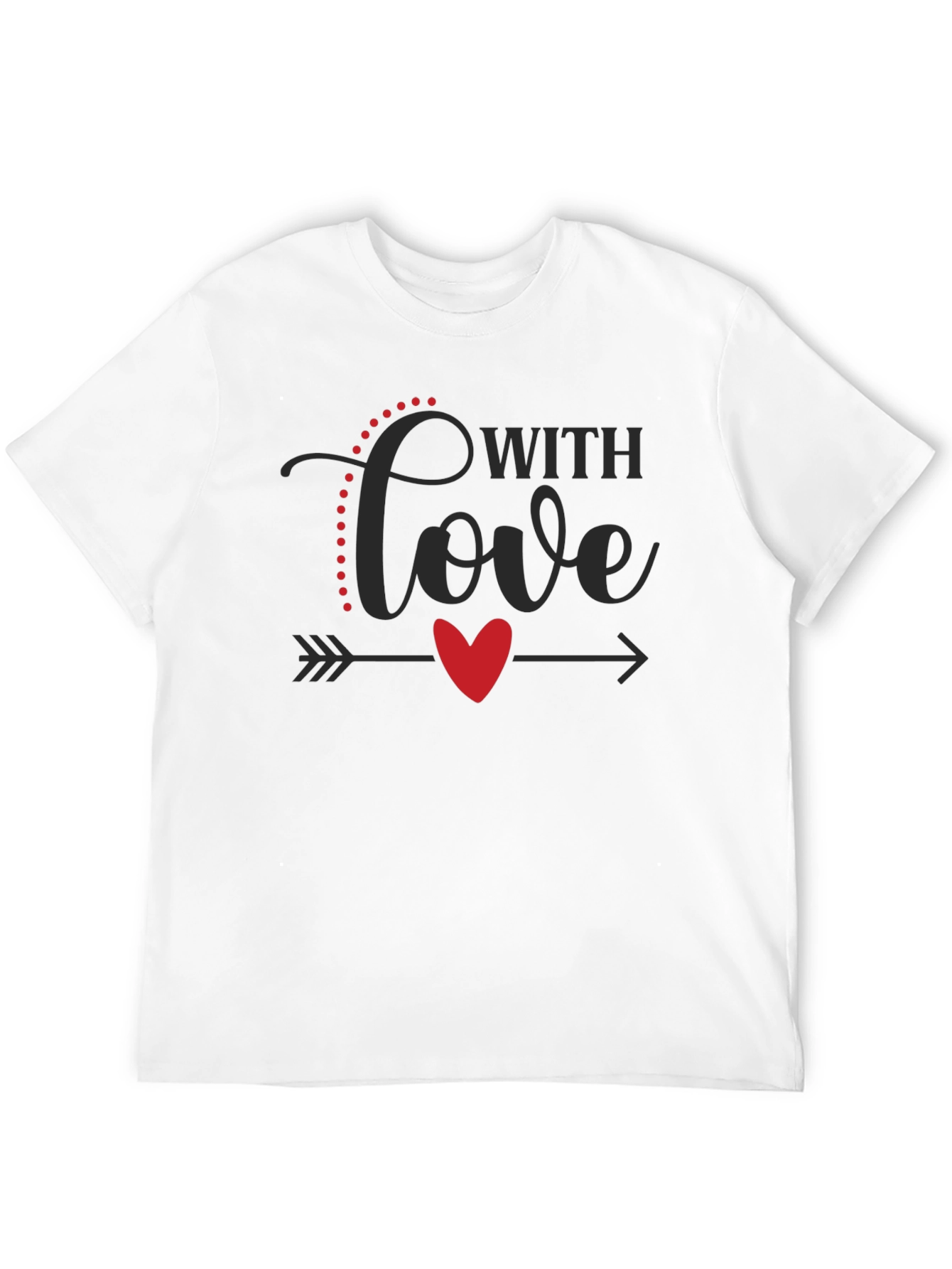 With Love Graphic Tee - Valentines Day Shirt