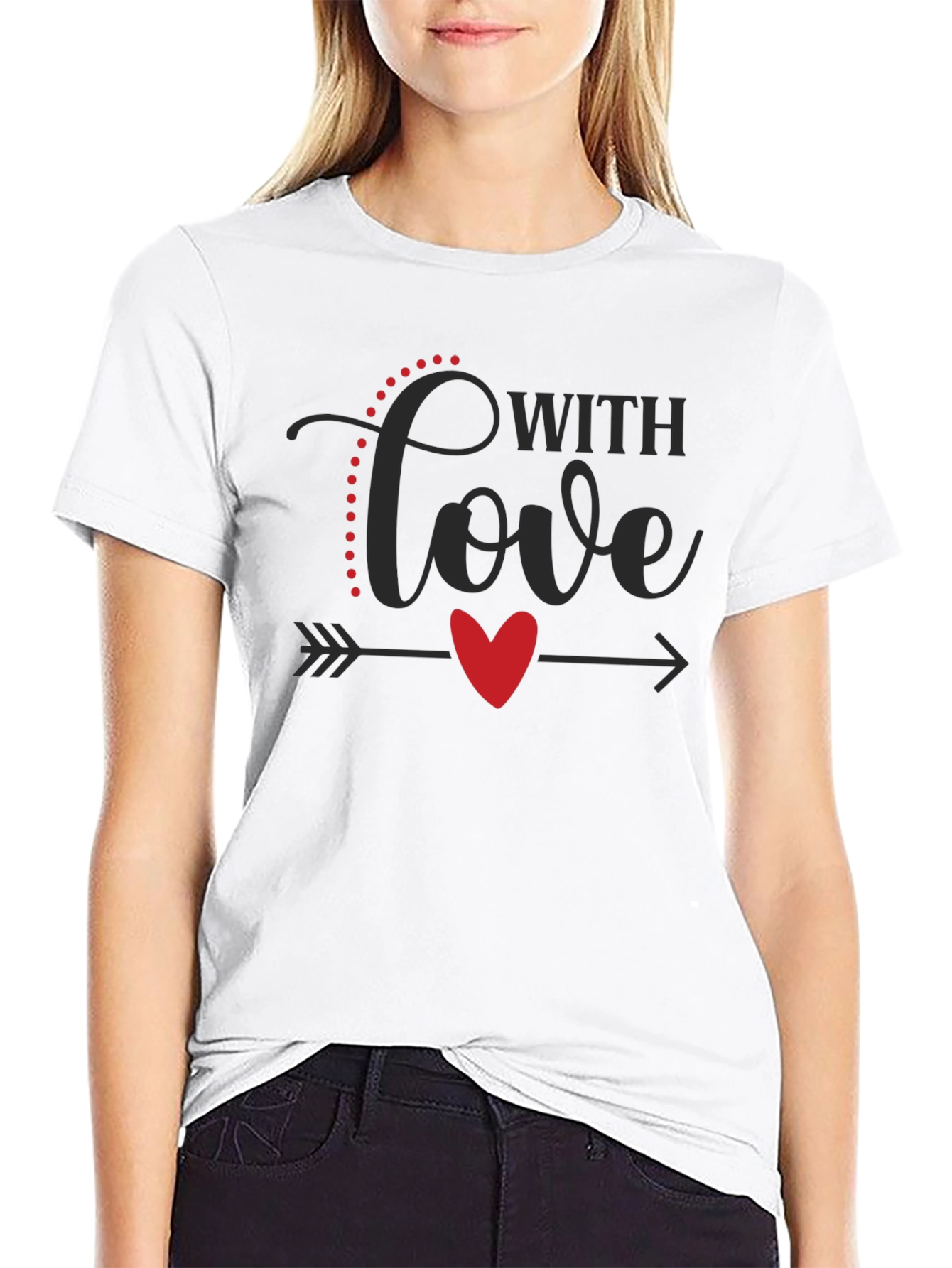 With Love Graphic Tee - Valentines Day Shirt