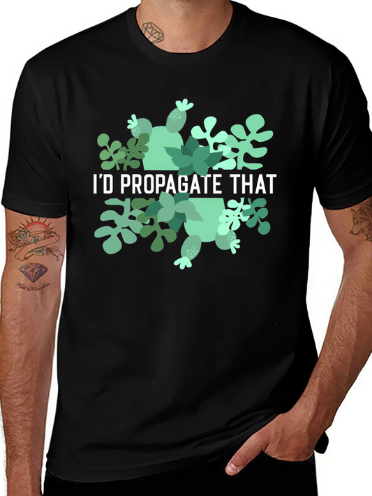 Id Propagate That Black Graphic Tee