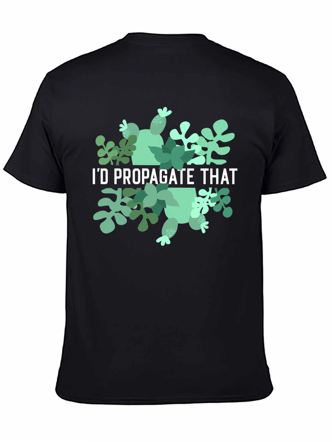Id Propagate That Black Graphic Tee