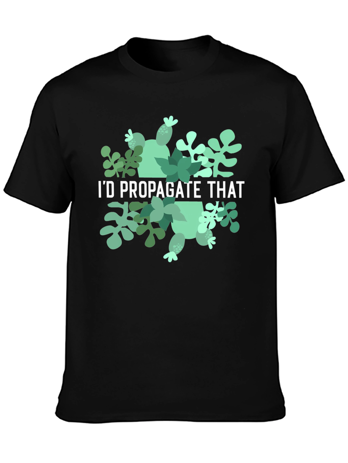 Id Propagate That Black Graphic Tee