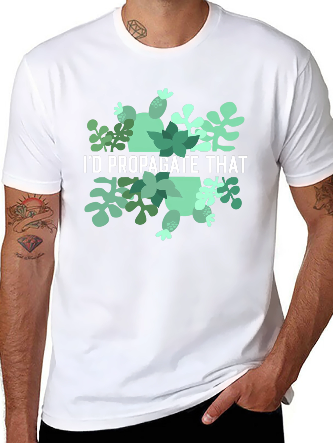 Id Propagate That Black Graphic Tee